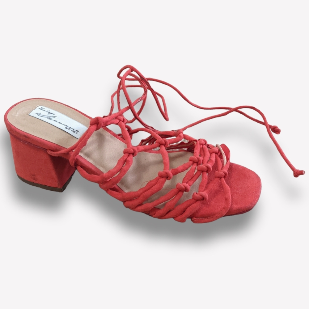 Vintage Havana Est. 1954 Knotted Strappy Blocked Heeled Sandals, 5.5